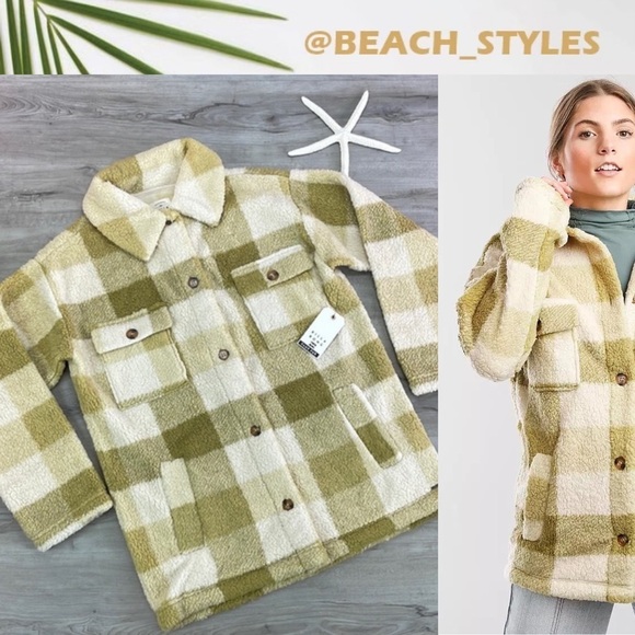 🔆BILLABONG🔆 FAIRBANKS FLEECE JACKET SO SOFT - Picture 1 of 15